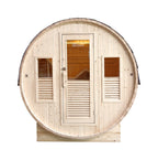Sauna exterior Gaïa Bella · pack completo com salamandra PO60 e acessórios
