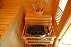 Sauna exterior Gaïa Bella · pack completo com salamandra PO60 e acessórios