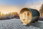 Sauna exterior Gaïa Luna · pack completo com salamandra PO80 e acessórios